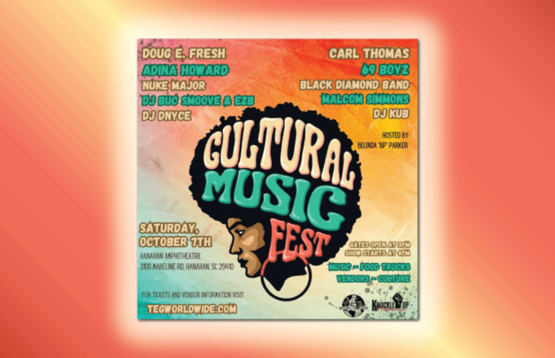 Tickets on Sale Now for the Cultural Music Fest / Charleston – Oct. 8 Tickets on Sale Now for the Cultural Music Fest / Charleston – Oct. 8