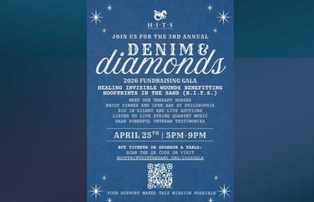 4/25 – Hoofprints in the Sand – Denim & Diamonds Gala